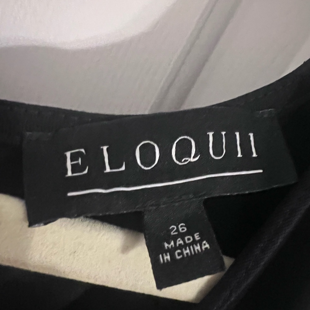 Eloquii Black Maxi Dress Elegant Minimalist Design - Picture 2 of 4